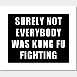 SURELY NOT EVERYBODY WAS KUNG FU FIGHTING Posters and Art